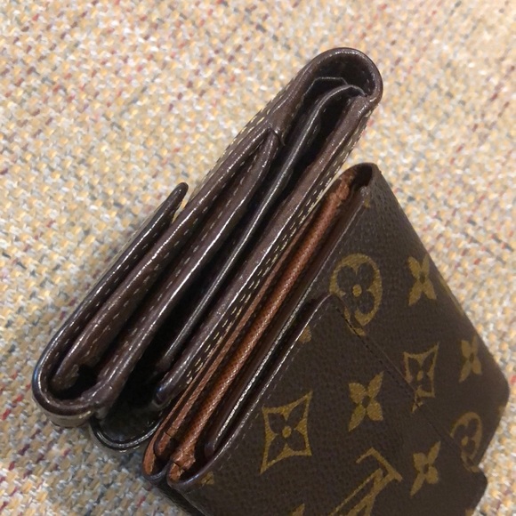 COACH Patchwork Bifold Brown Leather Madras Wallet with Coin Section - Picture 15 of 17